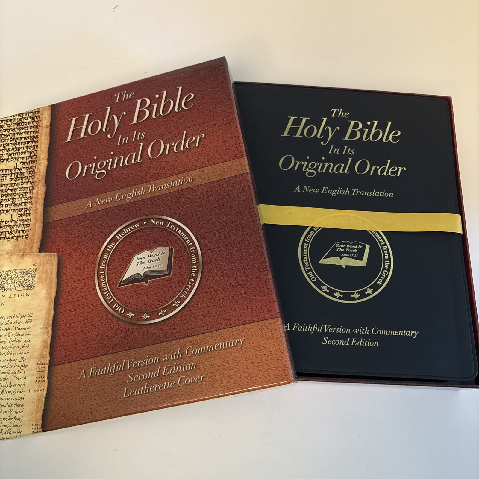 The Holy Bible Its Original Order A Faithful Version Commentary 2nd Leatherette