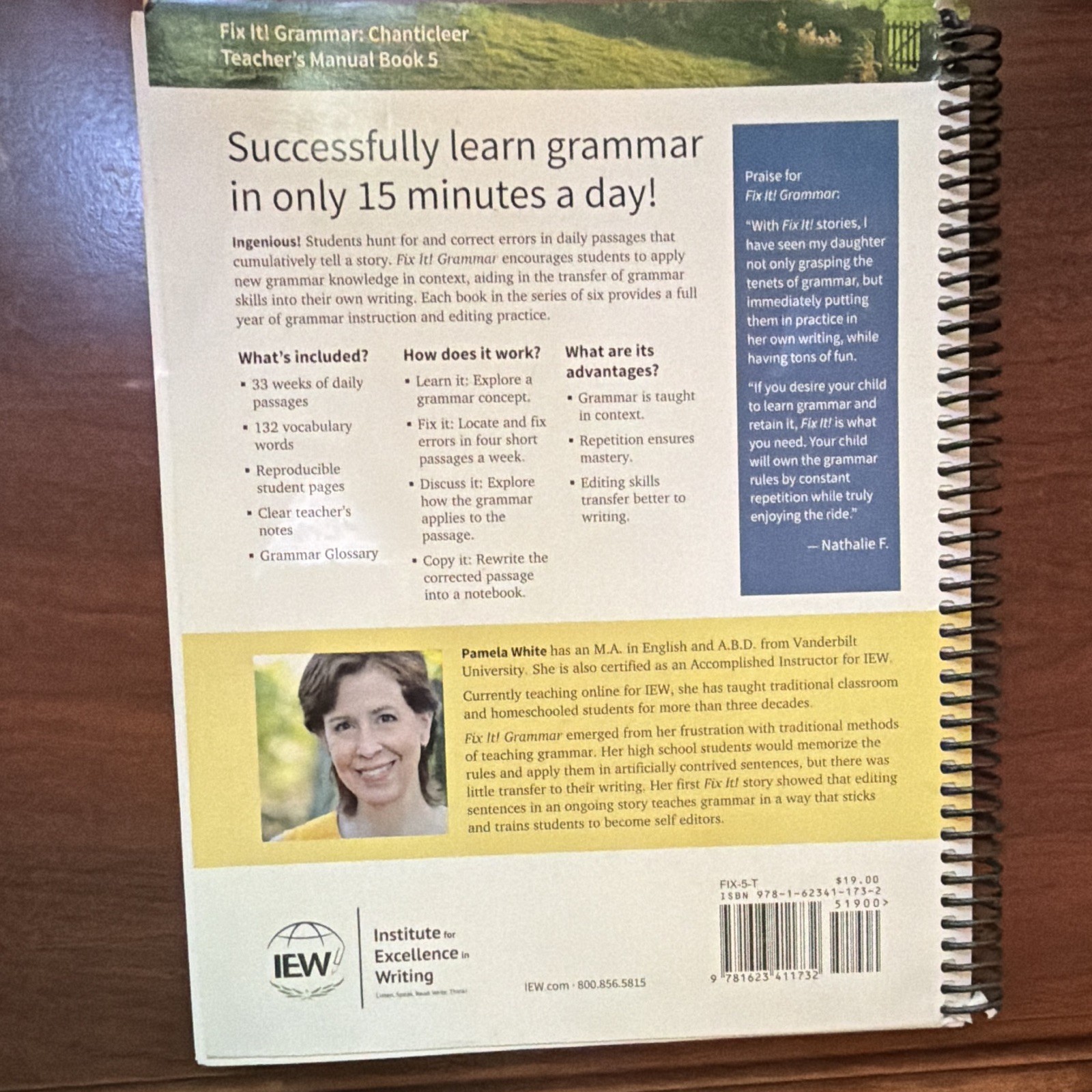 Fix It! Grammar: Chanticleer Book 5 Teacher Manual & Student Book Set Spiral