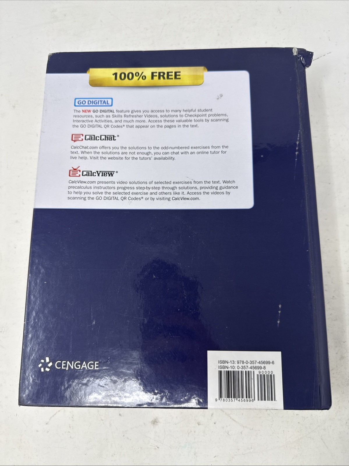 Precalculus 11e- Hardcover, by Larson Ron – **Unused** W/ Cover Damage