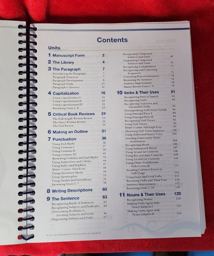 Abeka A Beka Book GRAMMAR & COMPOSITION Work-Text IV 4th Ed TEACHER KEY 16789410