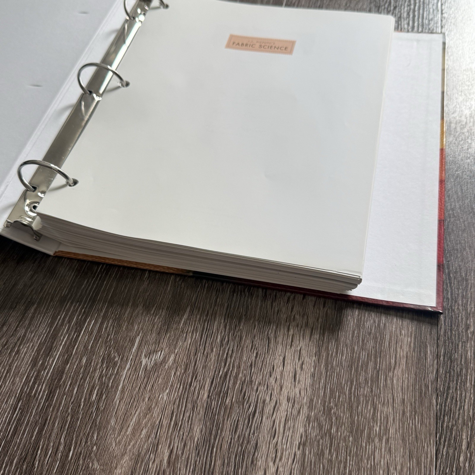 Fabric Science 11th Edition J.J. Pizzulto’s Binder Book