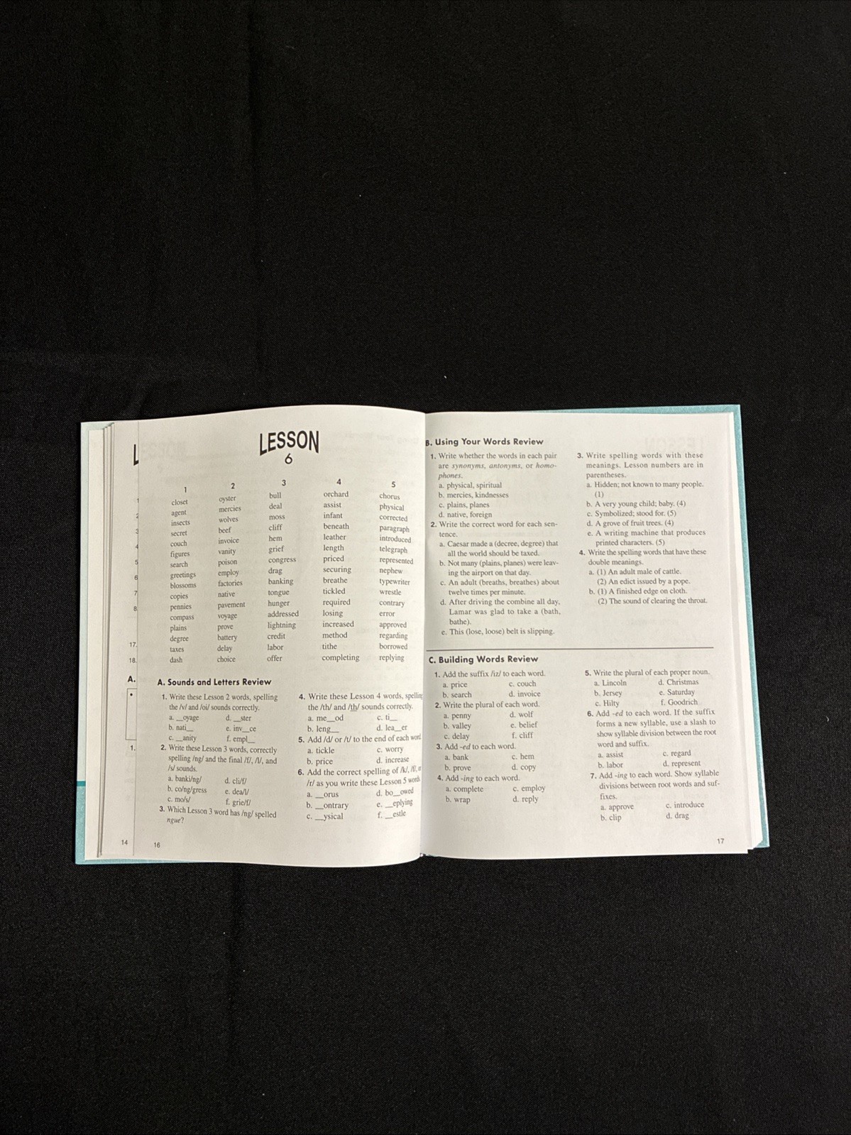 Rod & Staff Spelling by Sound and Structure 6 Teacher’s Manual & Textbook