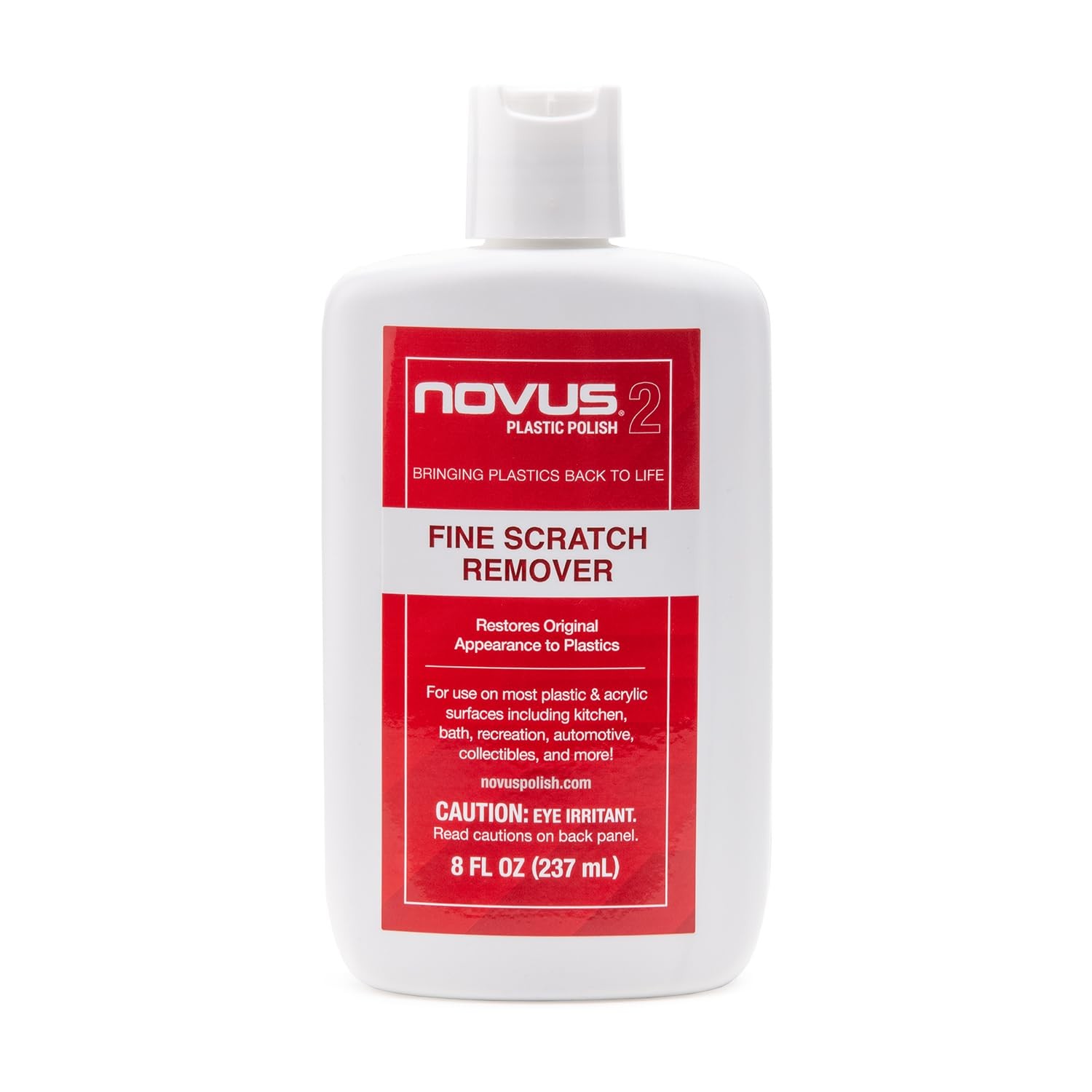 Fine Scratch Remover #2 – 8oz Bottle for Plastic, Acrylic, Glass Surfaces