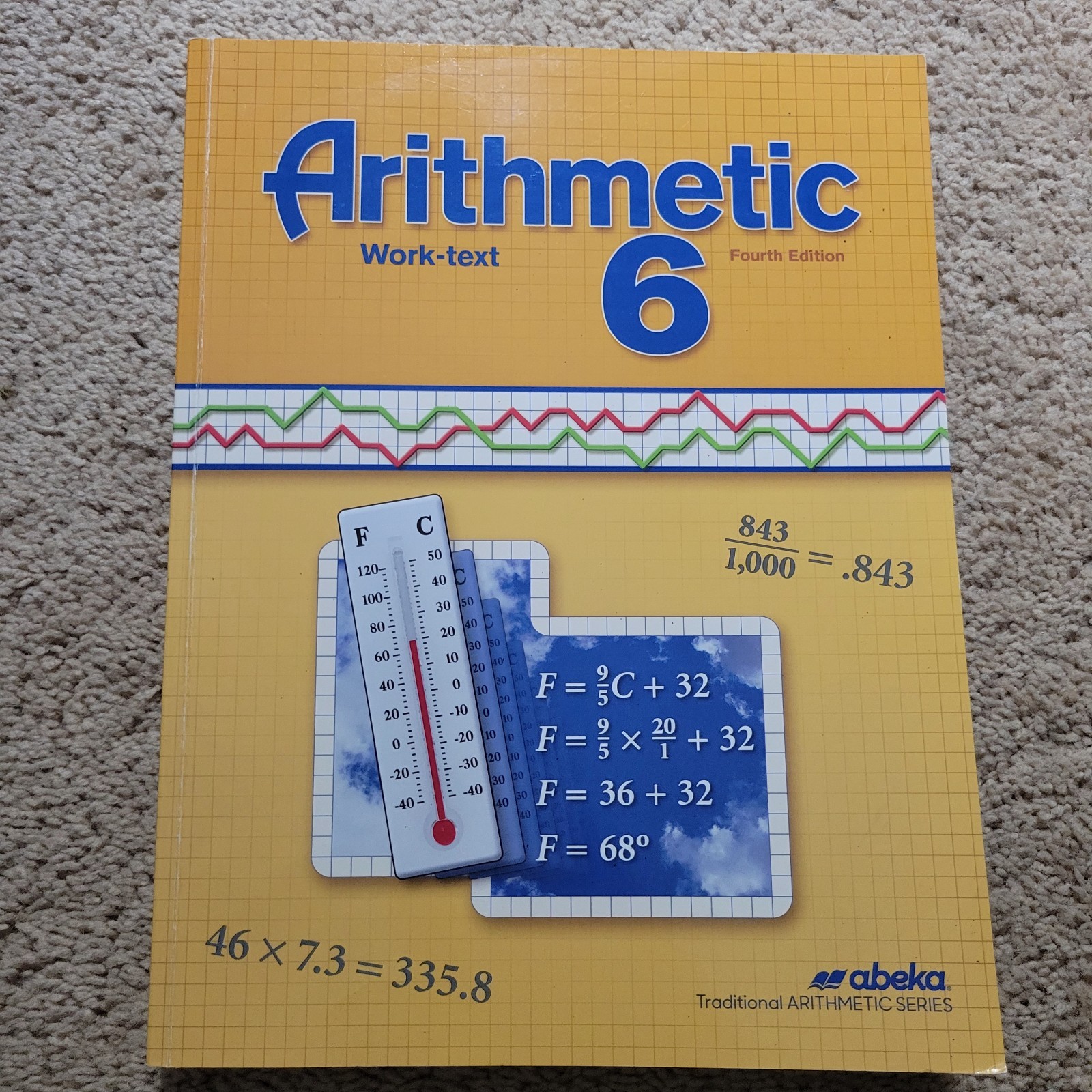 Abeka 6th Grade Math Set, 4th Edition, Teacher Keys and Student Books