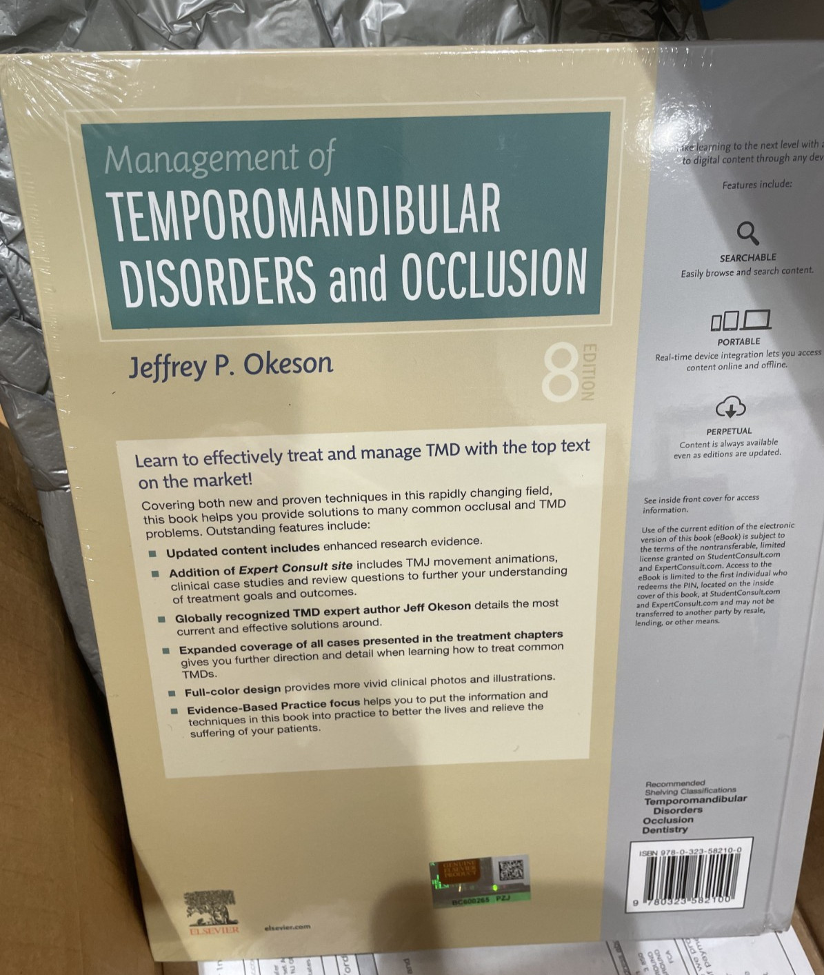 Management of Temporomandibular Disorders and Occlusion by Okeson DMD
