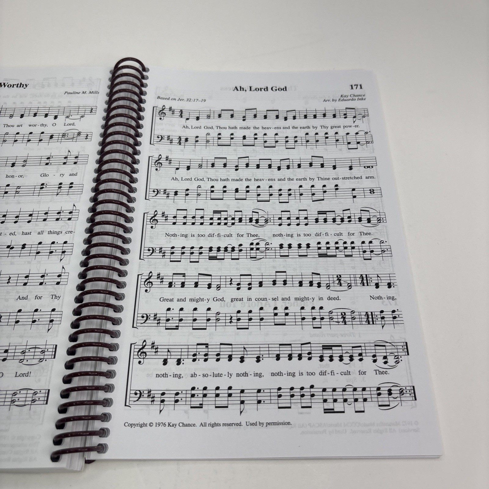 Abeka A Beka Book SING HIS PRAISE Hymns & Choruses Spiral Round Notes