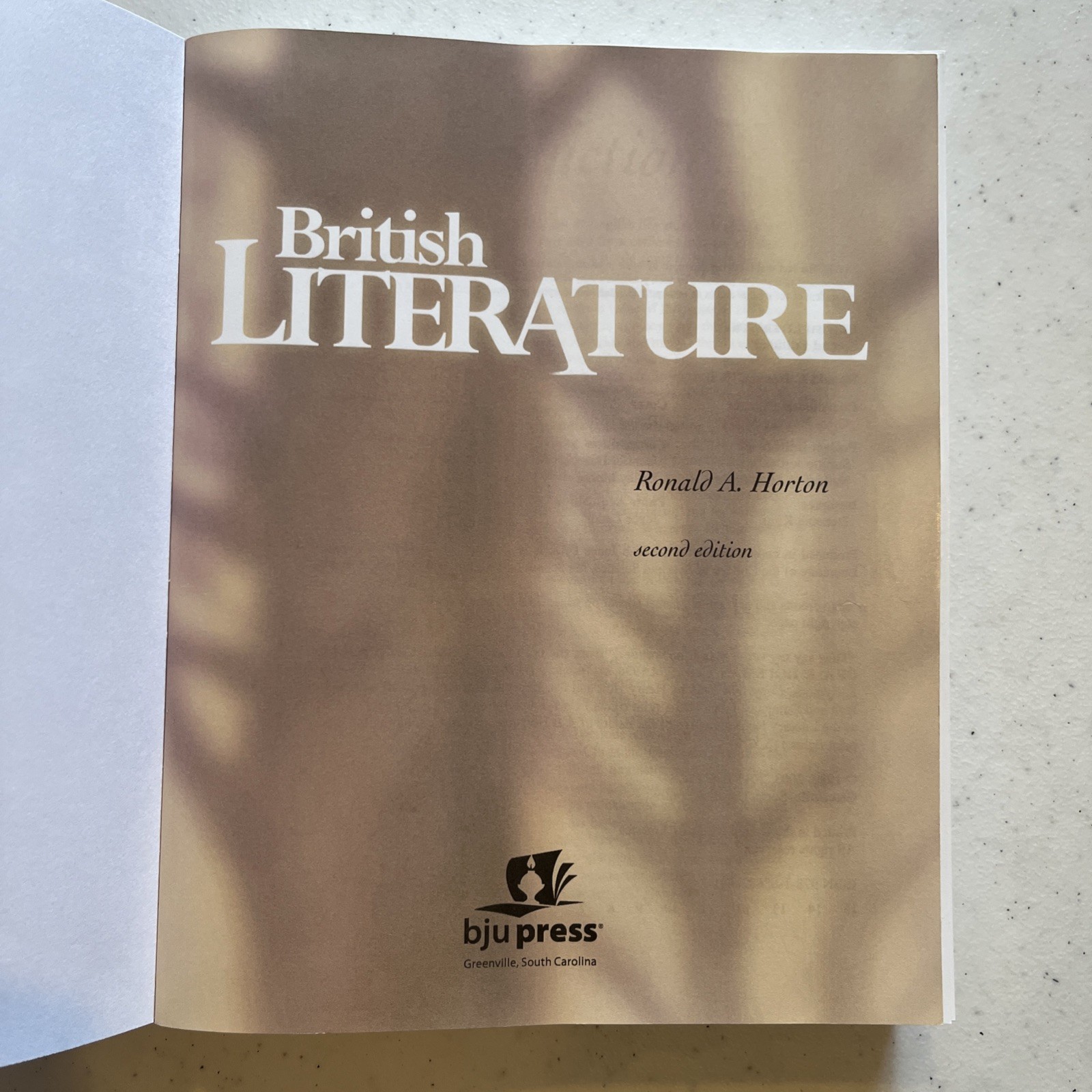 Bob Jones (BJU Press) British Literature and Writing & Grammar 12; 2nd Edition