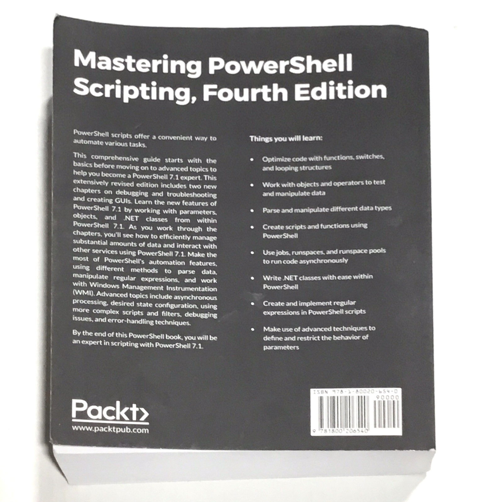 Mastering Powershell Scripting Fourth Edition (paperback)