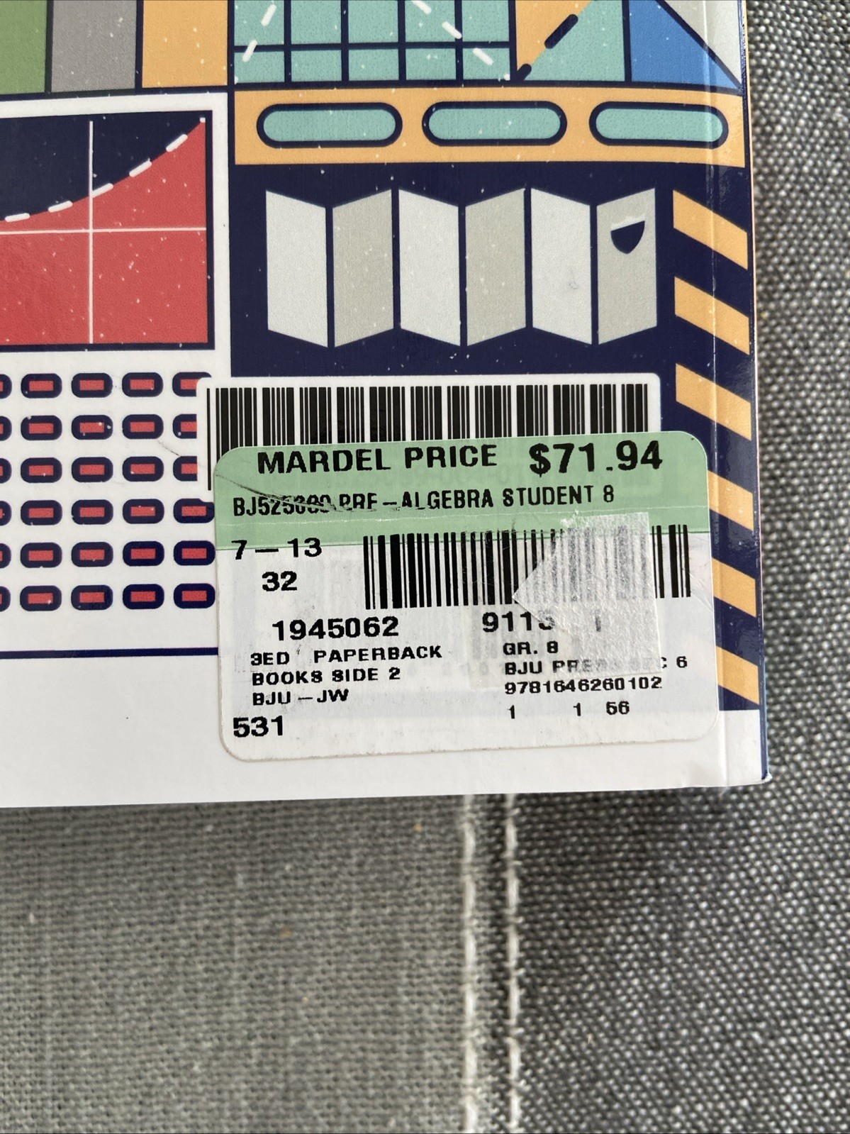 NEW BJU Press 8th grade PRE-ALGEBRA STUDENT EDITION TEXT 3rd ed Math 8 Bob Jones