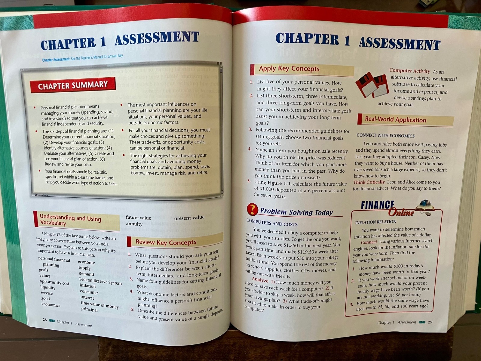 Personal and Personal Finance Textbook Homeschool Teacher Edition Hardcover