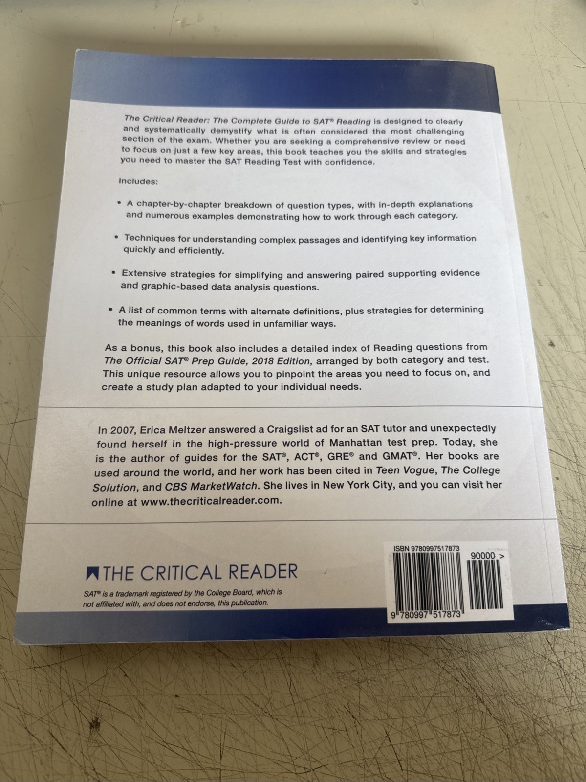 The Critical Reader: The Complete Guide to SAT Reading, 3rd Edition