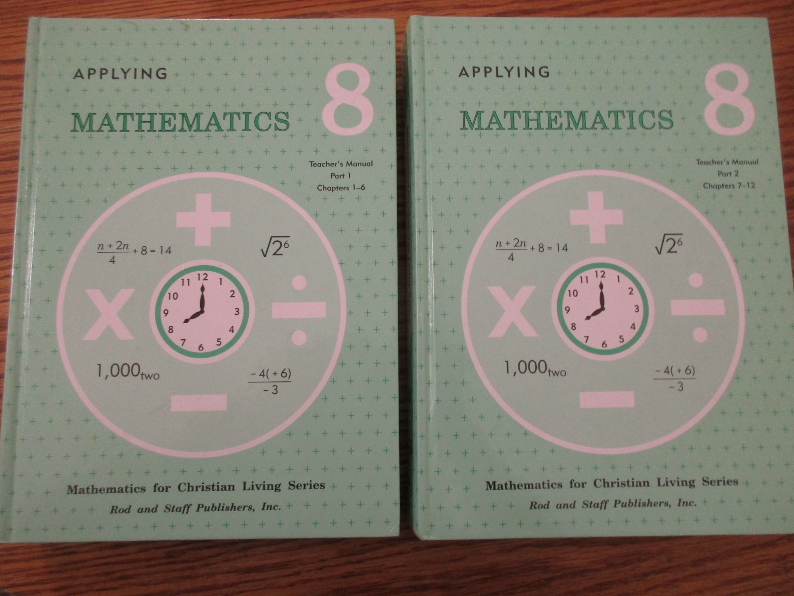 Rod & Staff Applying Mathematics 8 Student/Teacher Manuals