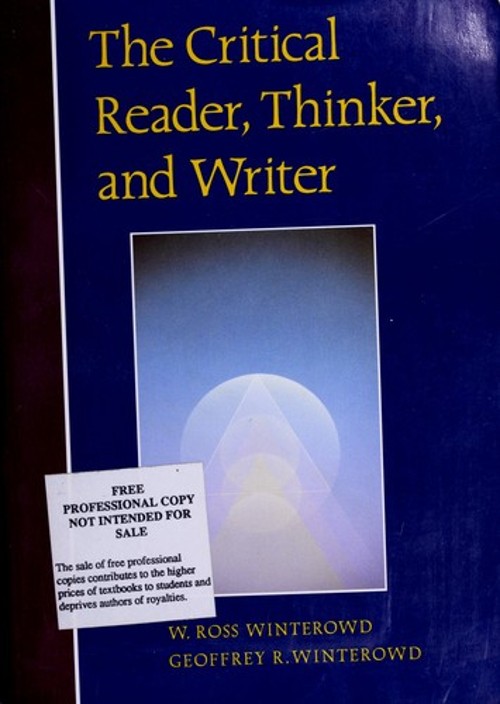 The Critical Reader, Thinker and Writer Paperback
