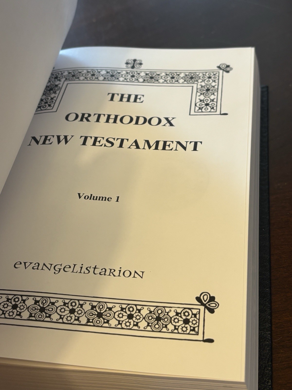 The Orthodox NEW TESTAMENT Holy Gospels Vol. 1 Blue Hard Cover Book New