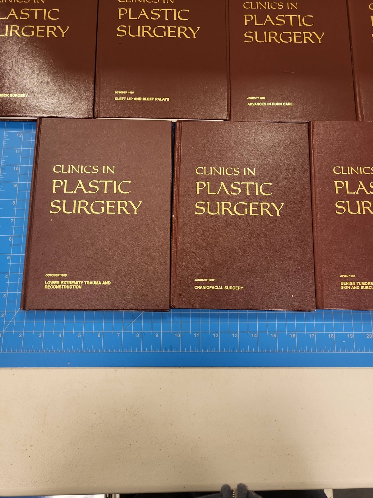Clinics in Plastic Surgery 9 Vol Set 1985-1987 Saunders Medical Textbooks
