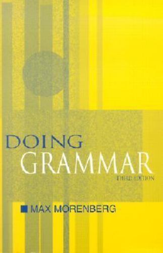 Doing Grammar – 9780195138405, paperback, Max Morenberg