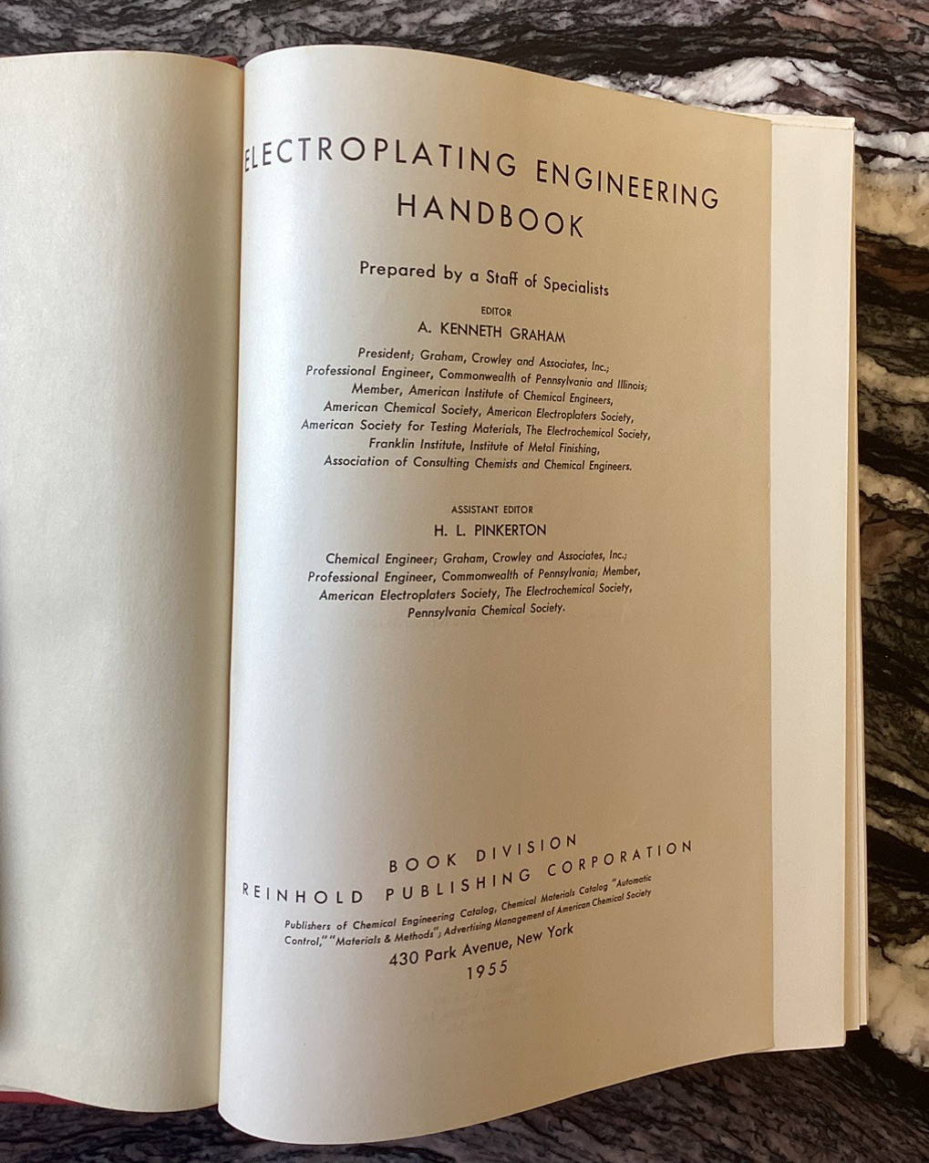 Electroplating Engineering Handbook by Arthur Kenneth Graham: Used