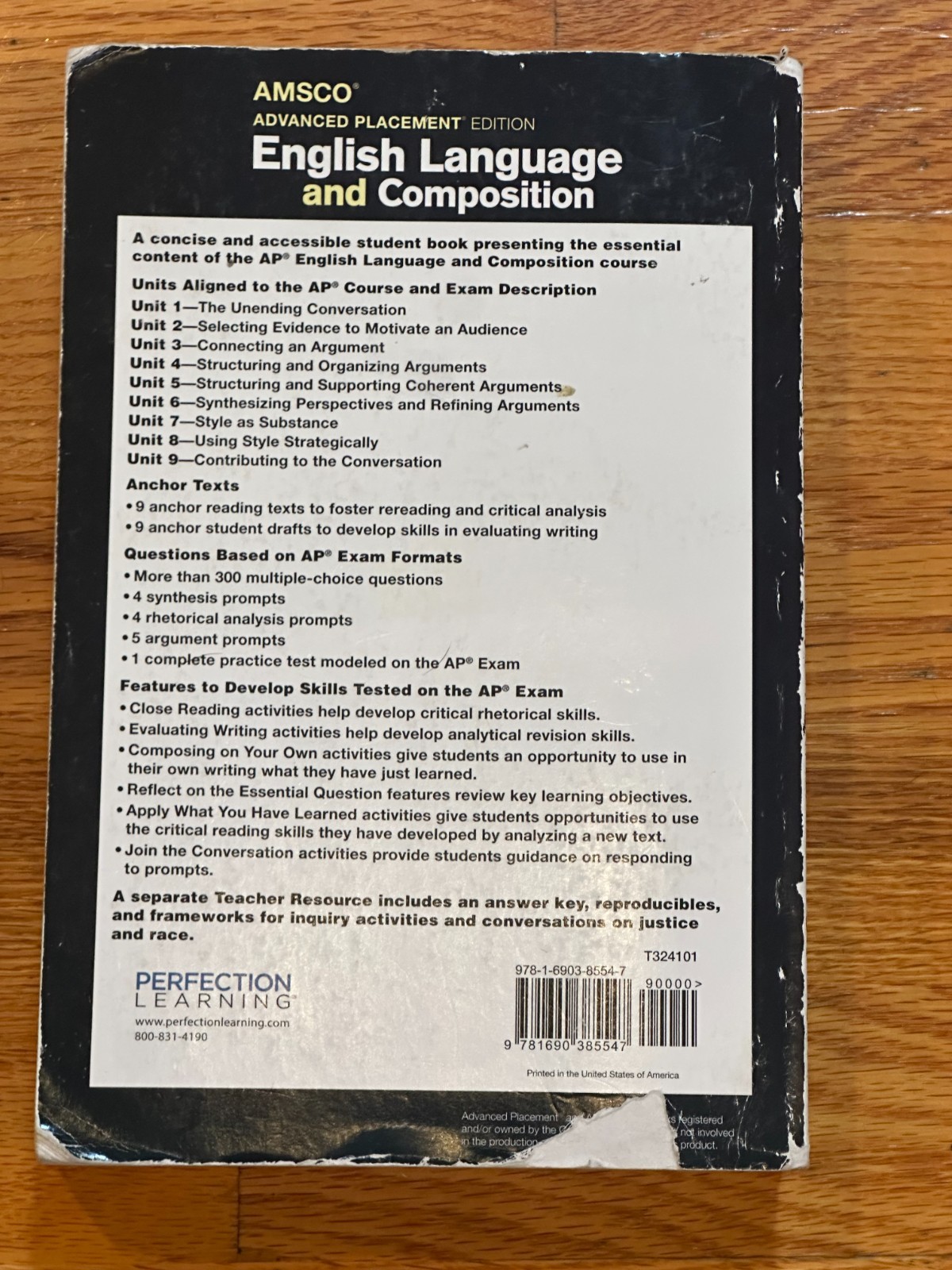 AMSCO Advanced Placement AP Edition English Language & Composition Textbook USED