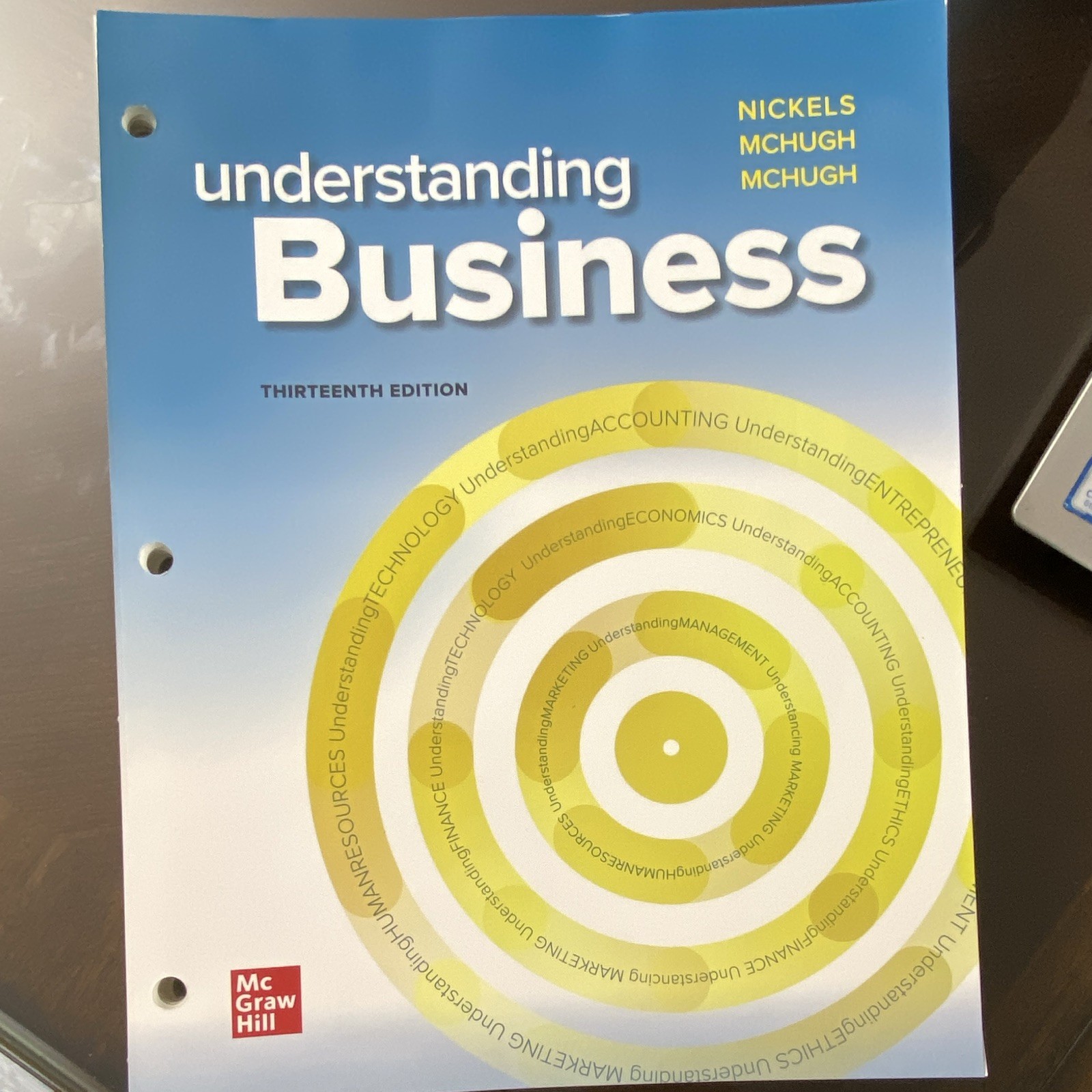 McGraw Hill Understanding Business 13th Ed Loose-Leaf Textbook Nickels McHugh