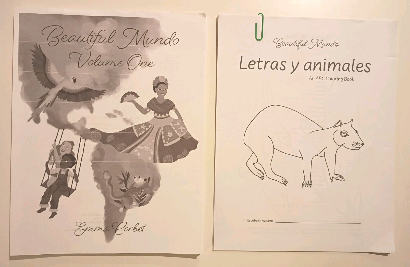 Beautiful Mundo Volume 1 Spanish Guide Pages + ABC Book Curriculum Homeschool