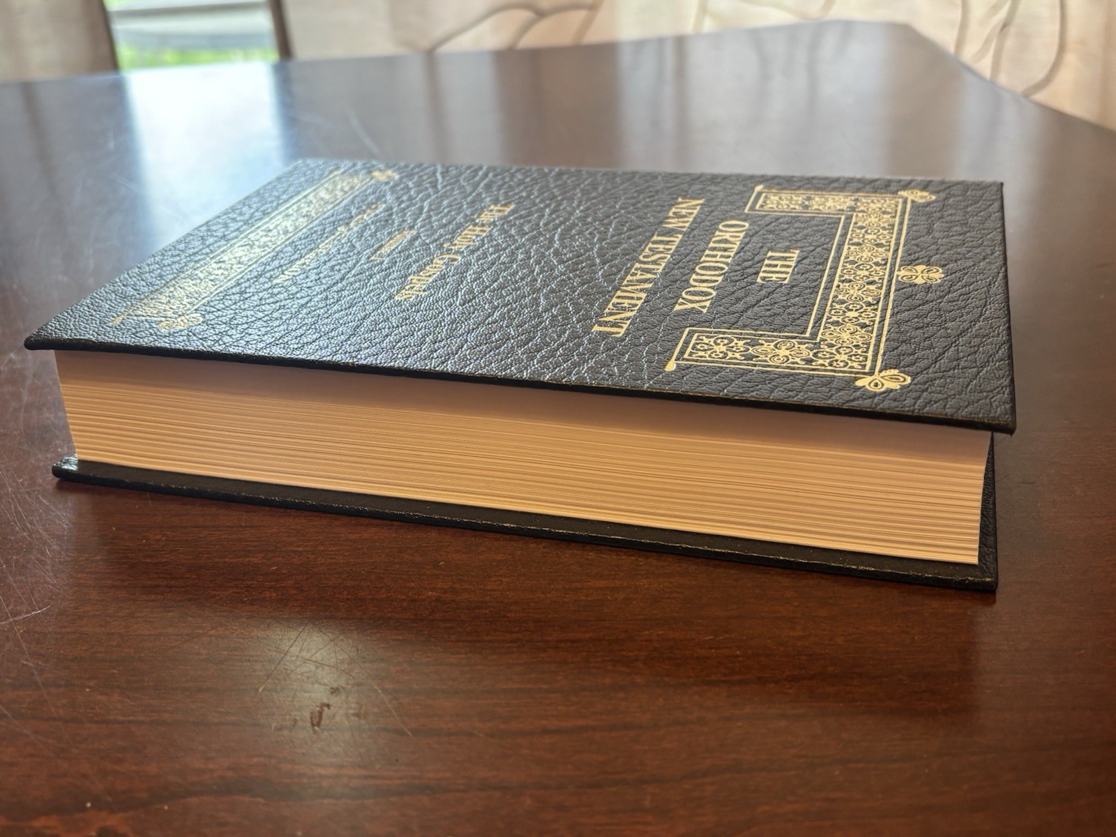 The Orthodox NEW TESTAMENT Holy Gospels Vol. 1 Blue Hard Cover Book New