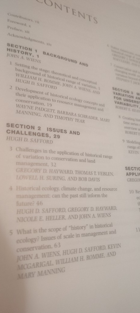 Historical Environmental Variation book 2012 wiley-blackwell