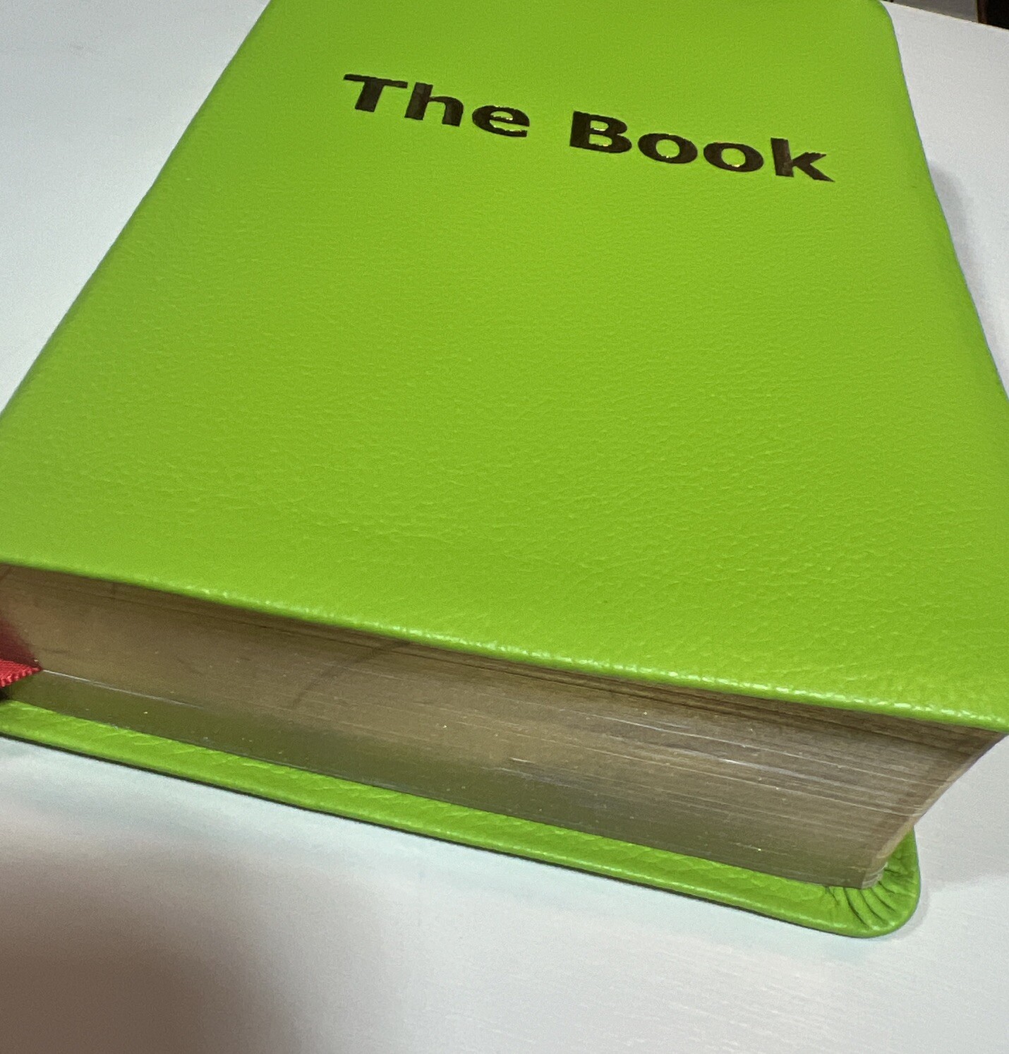 The Book ‎Translation Of The Holy Bible. Green Leather Bound HTF!