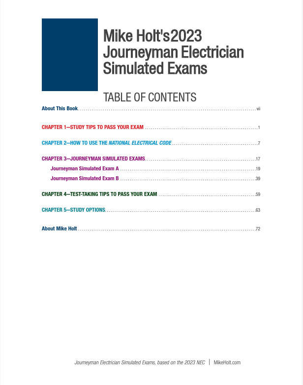 Mike Holt’s 2023 Journeyman Comprehensive Exam Prep DVD Library