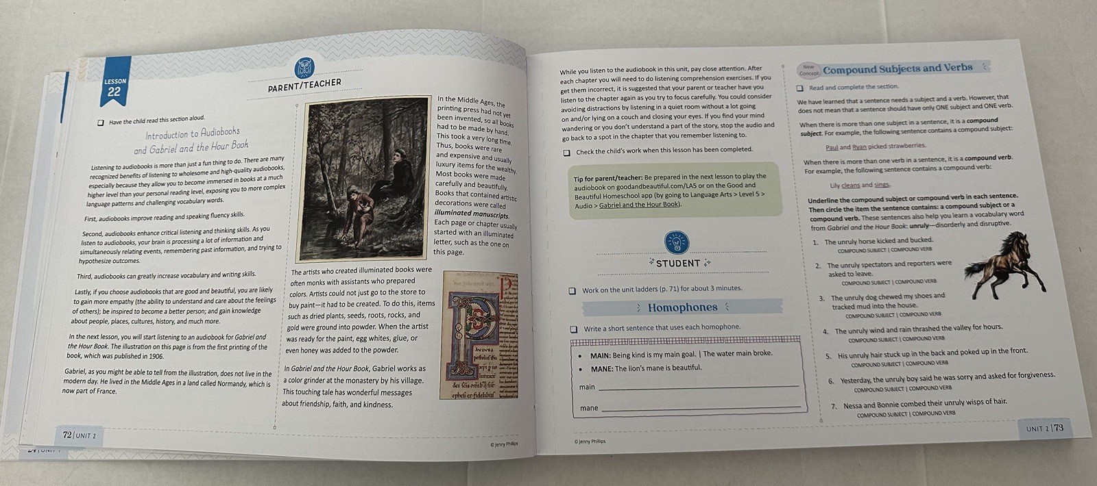 TGTB Level 5 Language Arts Textbook, Book set & Geography Grammar Cards Readers