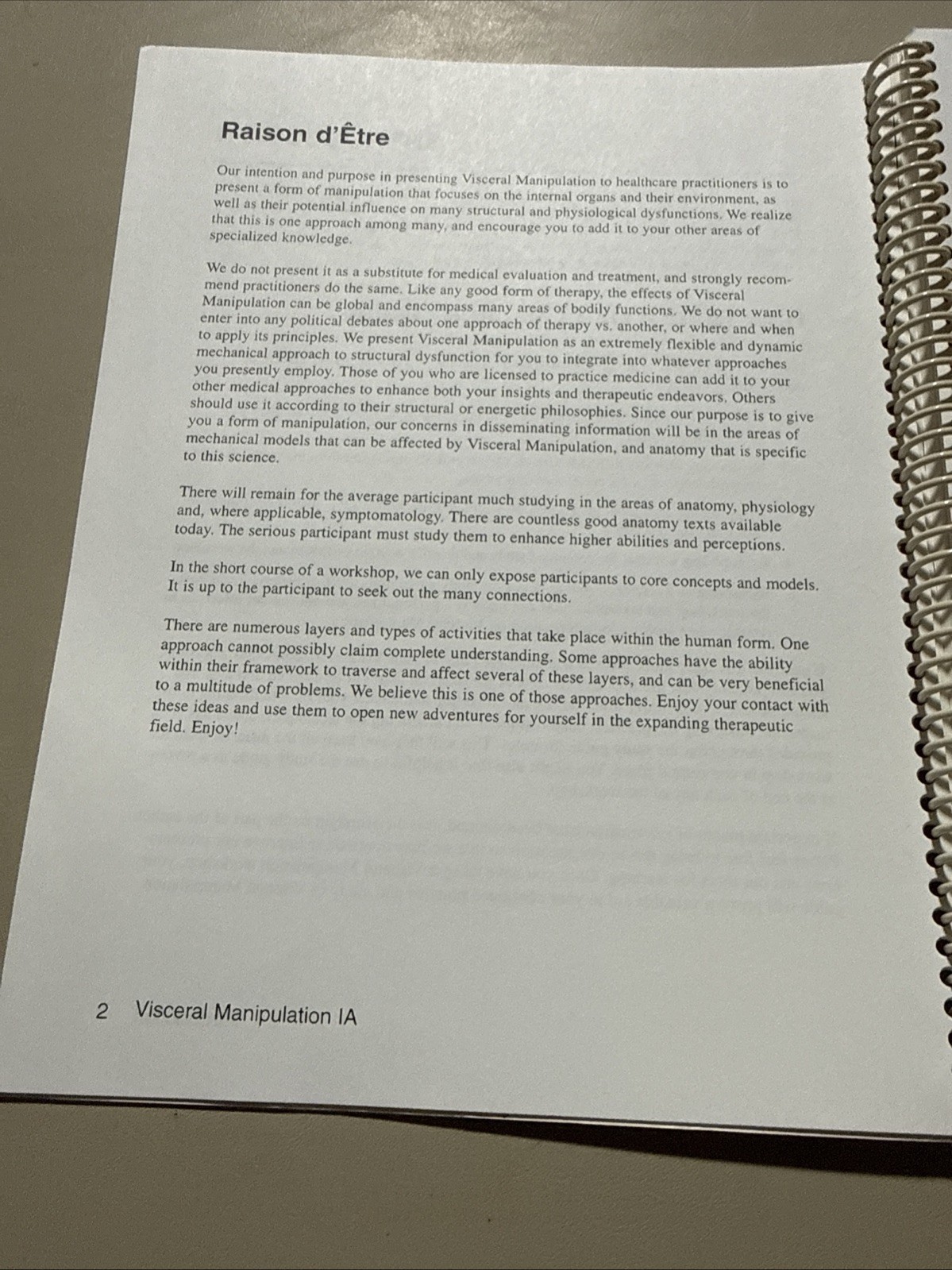 Visceral Manipulation IA Study Guide 1998 Revised Frank Lowen MT Upledger