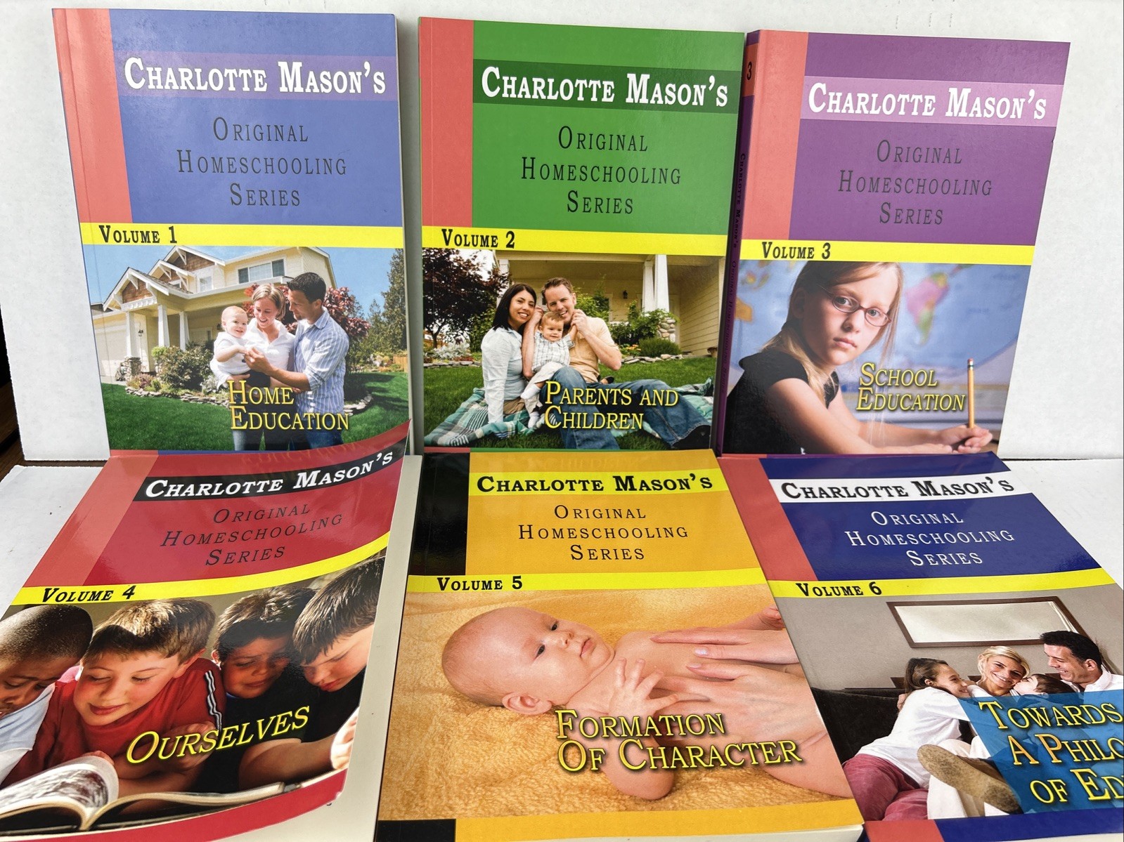 CHARLOTTE MASON’S ORIGINAL HOMESCHOOLING SERIES, VOL 1-6 Set Of Books