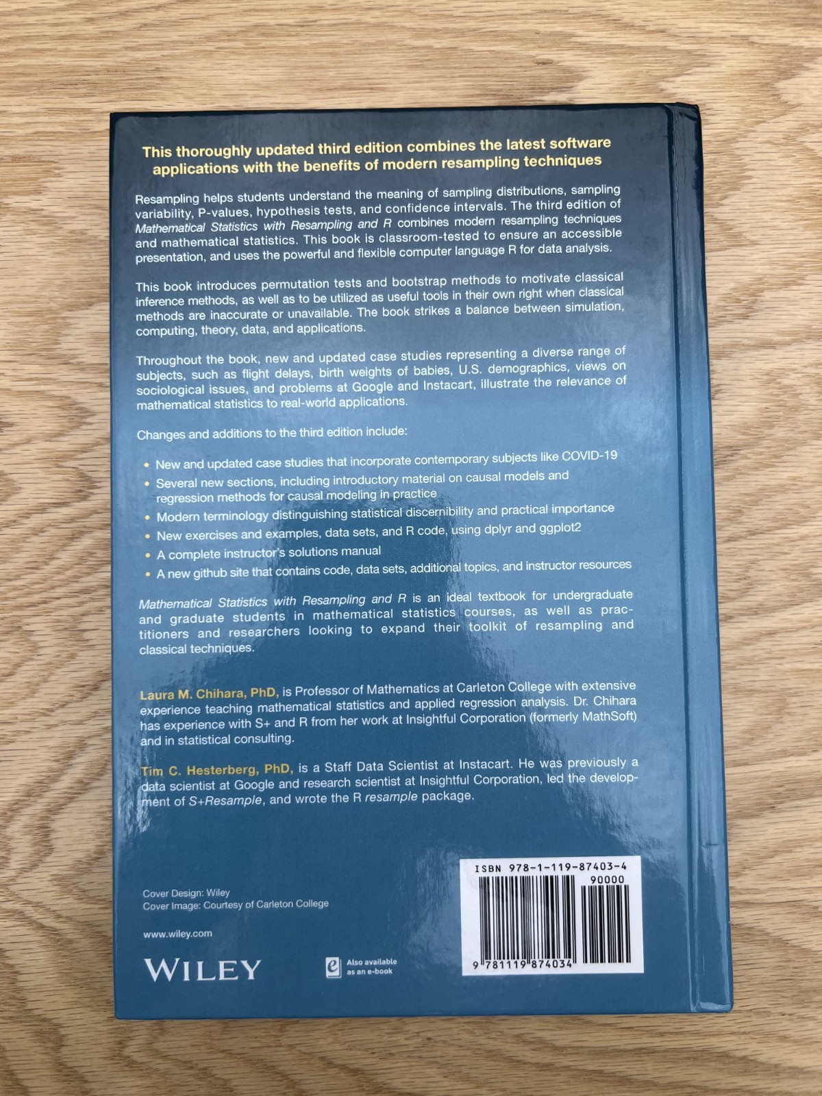 Mathematical Statistics with Resampling and R (2022, Hardcover)