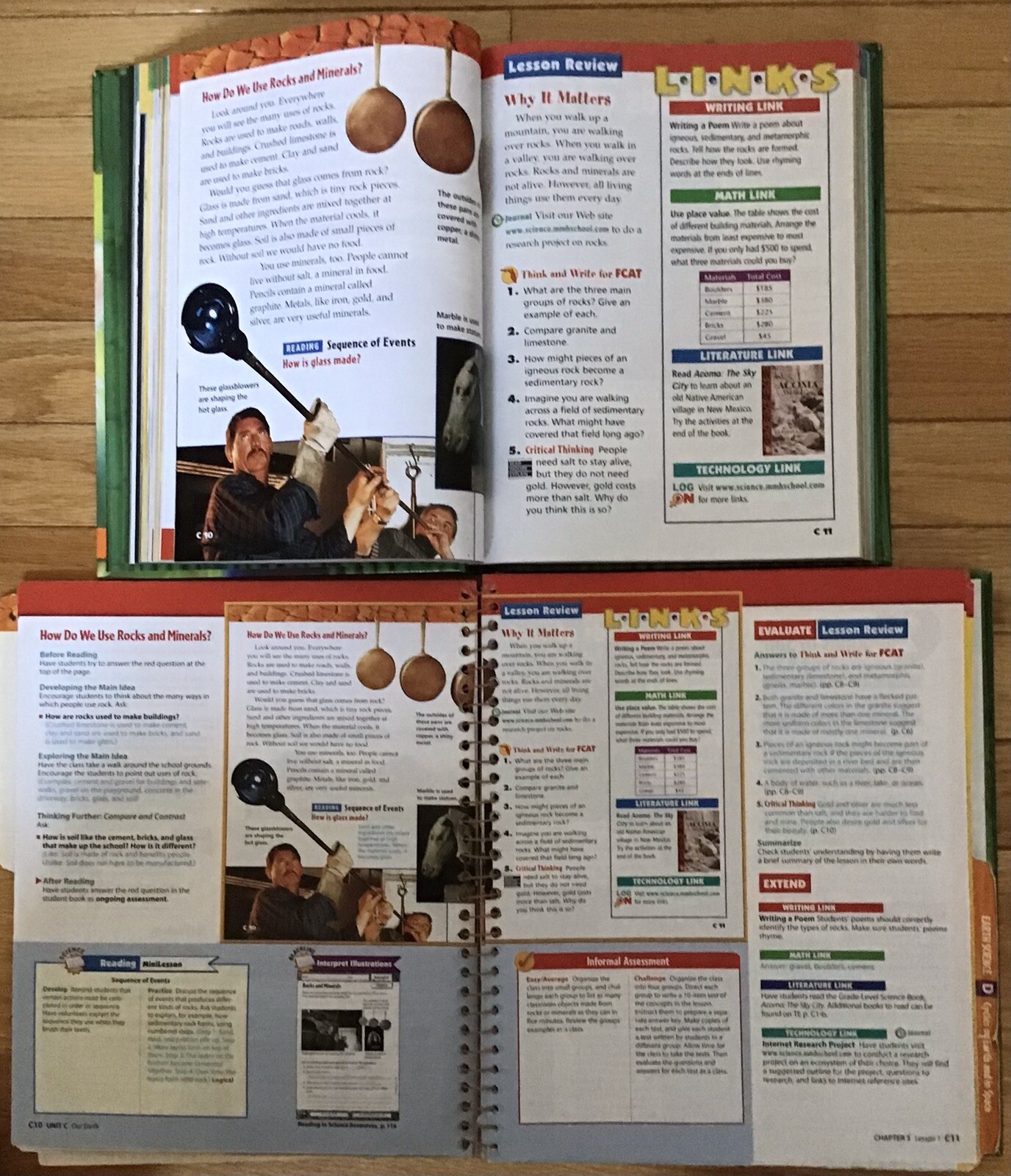 3rd Grade 3 Science Teachers Editions Test Workbook McGraw Homeschool Bundle Set