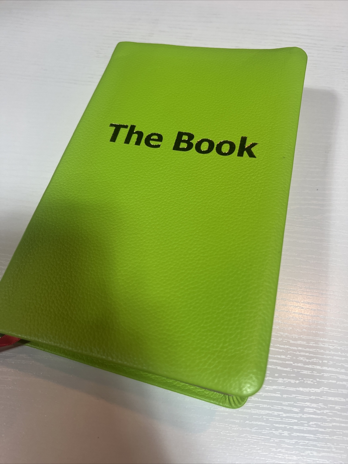 The Book ‎Translation Of The Holy Bible. Green Leather Bound HTF!