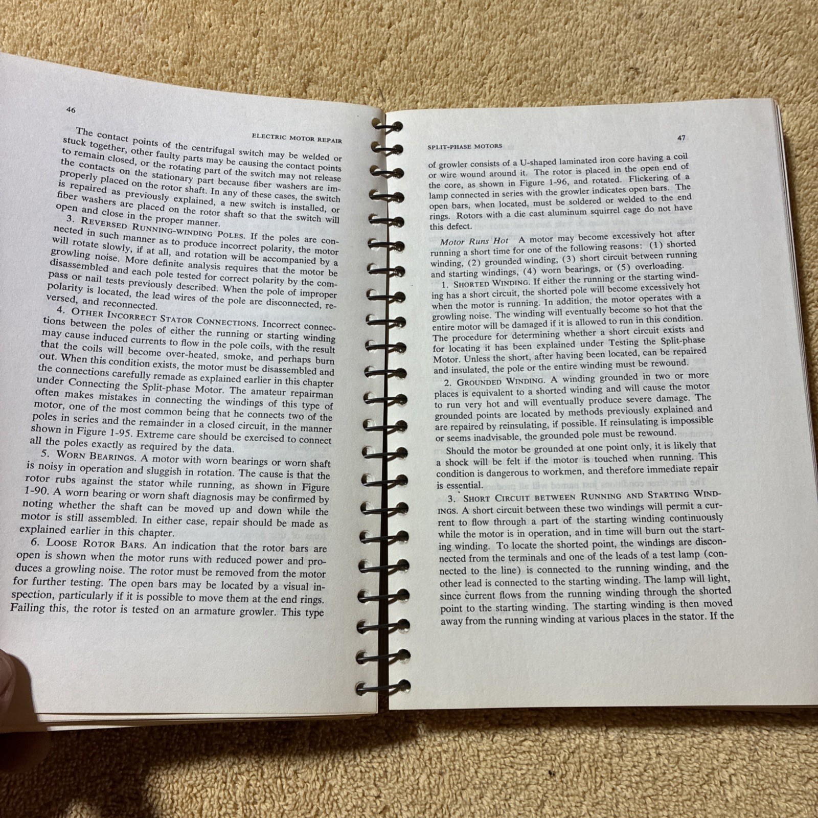 Electric Motor Repair Second Edition by Robert Rosenberg 1970 – Second Edition