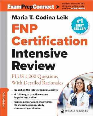 FNP Certification Intensive Review: – Paperback, by Codina Leik MSN – Good c