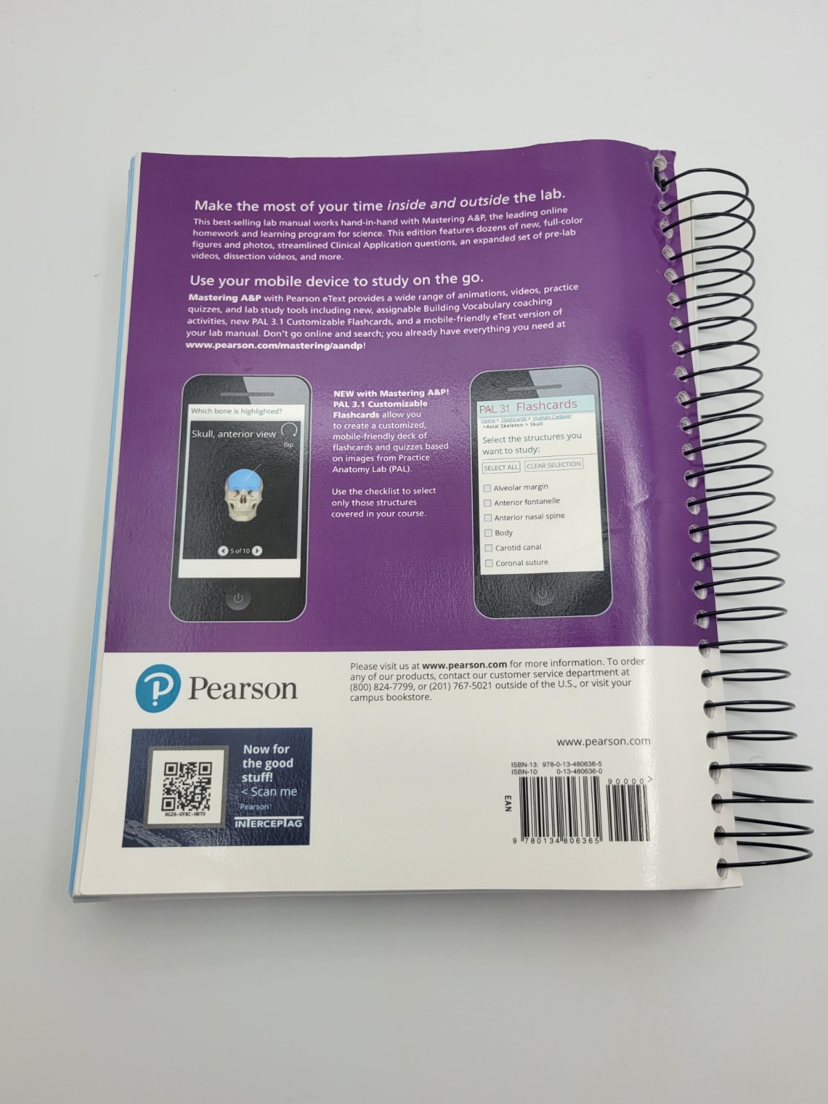 Pearson Human Anatomy & Physiology Lab Manual – Fetal Pig 13th Ed Spiral