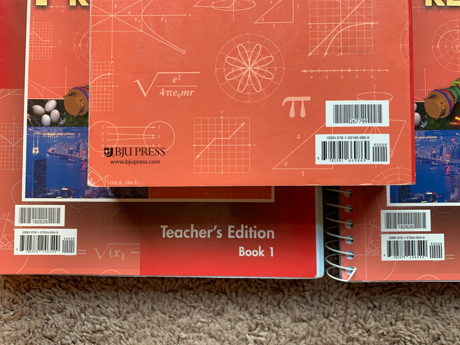 BJU Bob Jones Press Precalculus SET Teacher’s Edition 1 & 2 and Student Text
