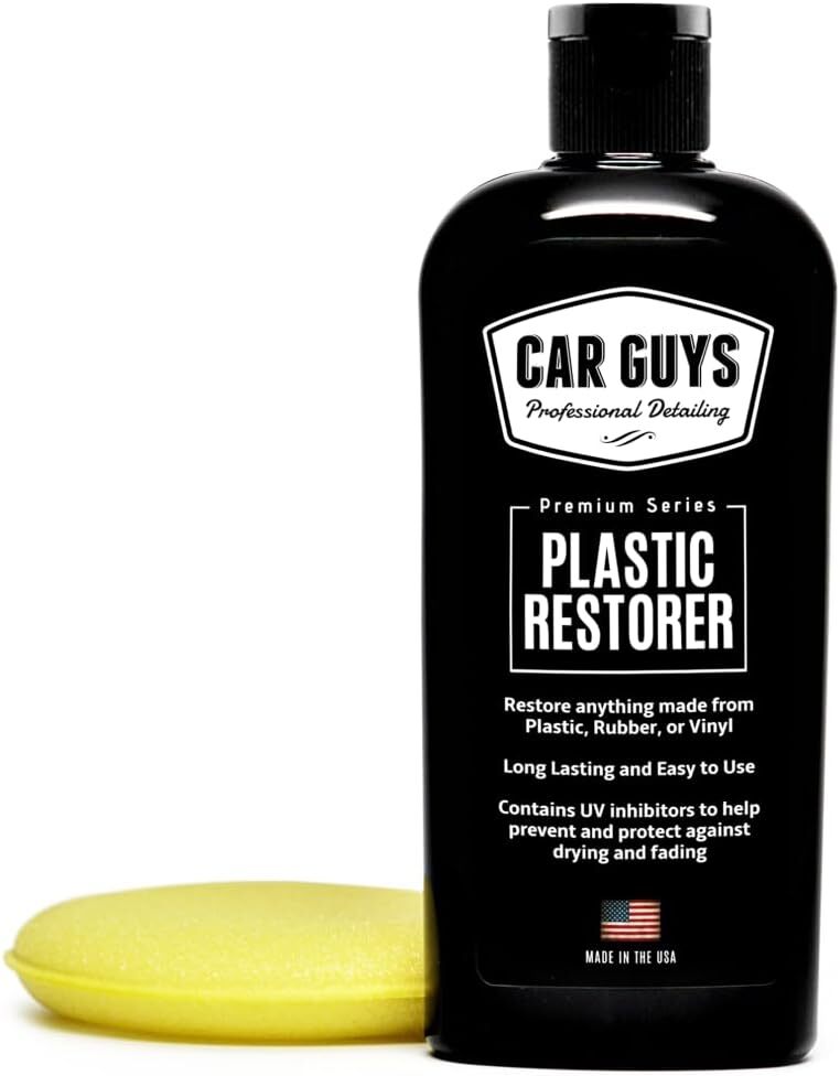 CAR GUYS Plastic Restorer | Bring Plastic, Rubber, and Vinyl | 8 Oz Kit