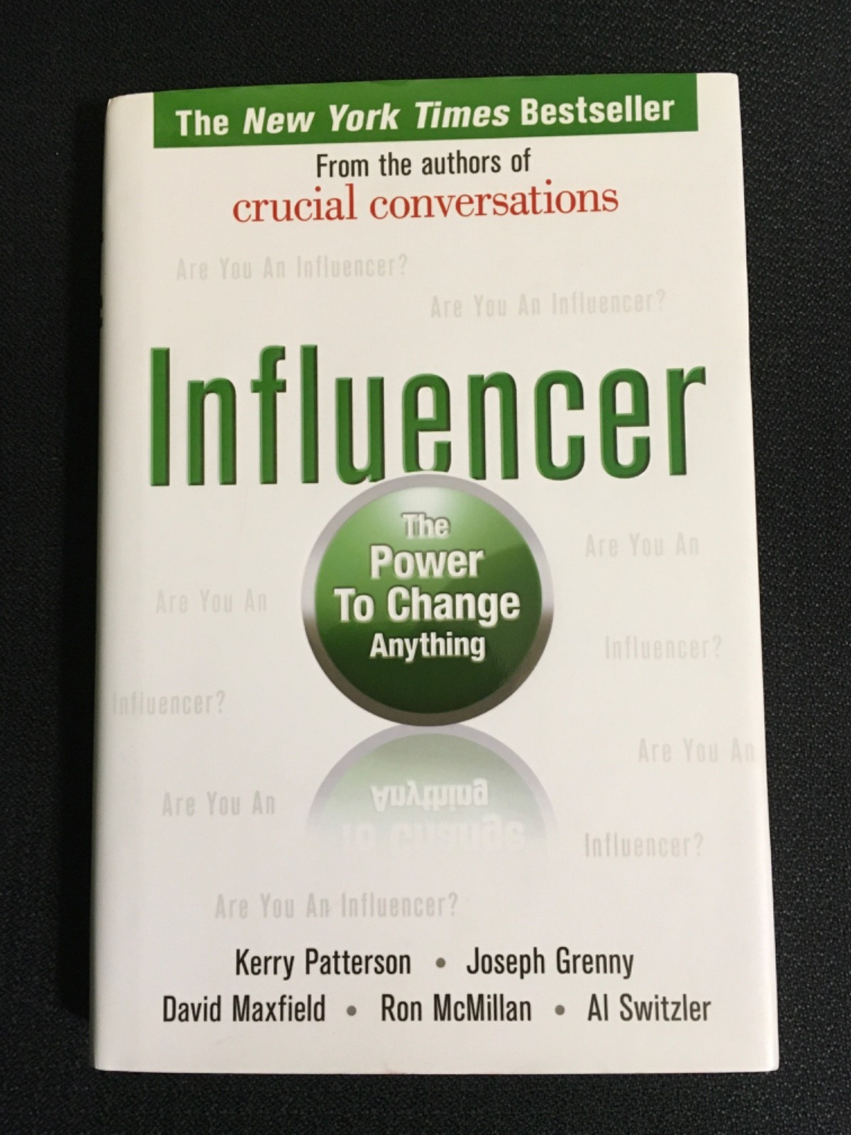 INFLUENCER the Power to Change Anything Patterson et al LikeNew HC/DJ QuikShip!