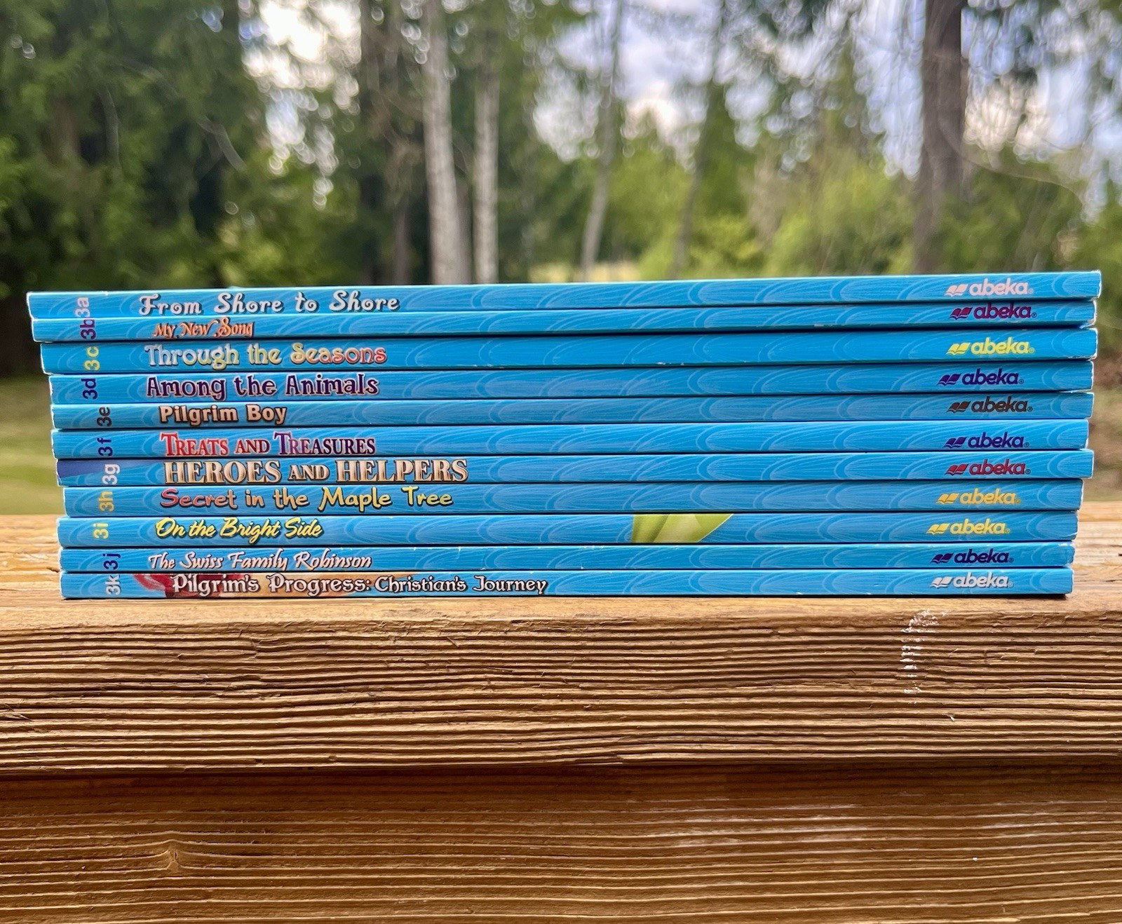 Abeka Language Arts 3 Grade 3 SET of 18 + Teaching Charts (Very Good)