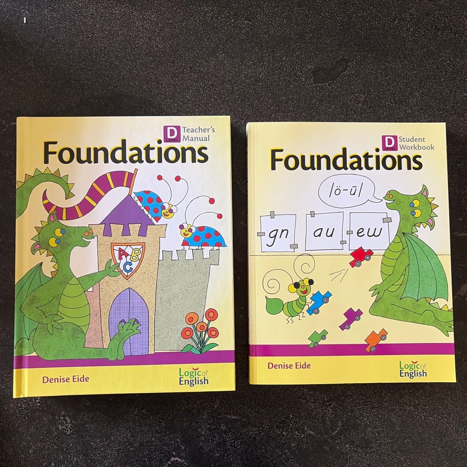 Logic of English Foundations book D Teachers manual and student workbook