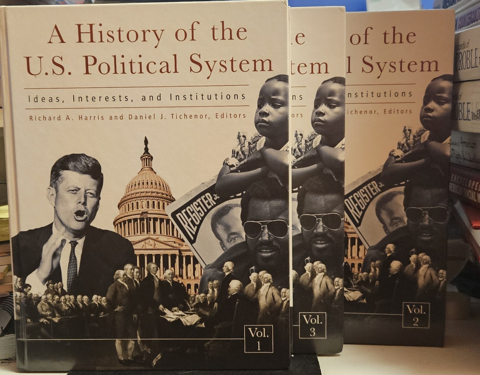 History of the U. S. Political System Volume 1 +Volume 2+ Volume 3 , LIKE NEW
