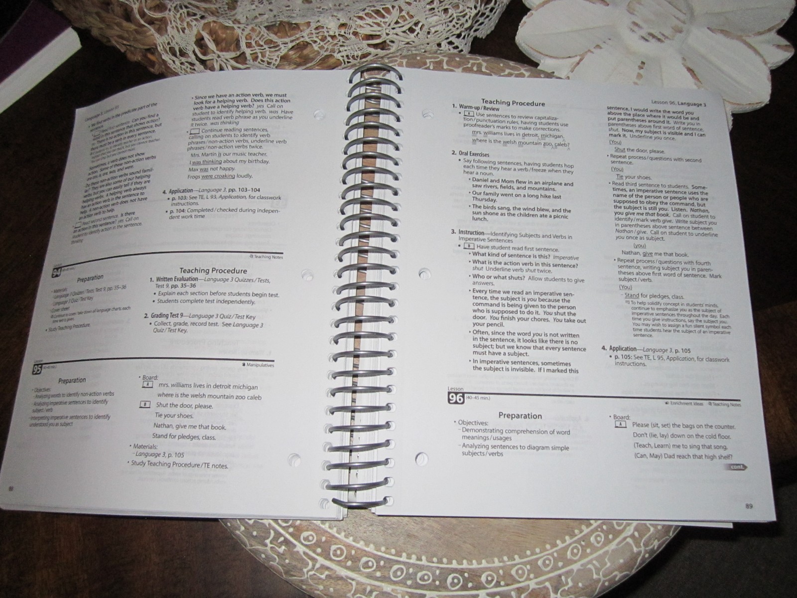 Abeka 3rd Grade Language Arts Curriculum Lesson Plans # 311235