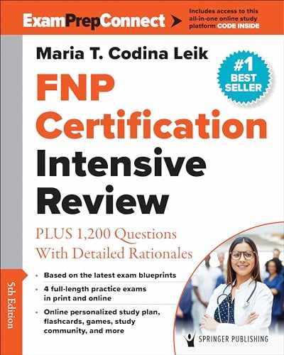 FNP Certification Intensive Review: – Paperback, by Codina Leik MSN – Acceptable