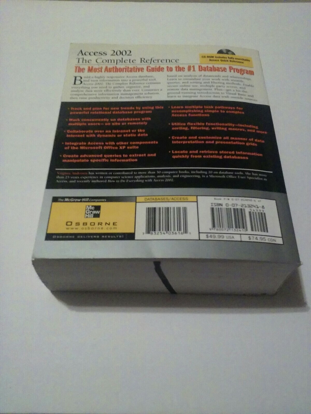 Access 2002 : The Complete Reference by Virginia Andersen (2001, Paperback)
