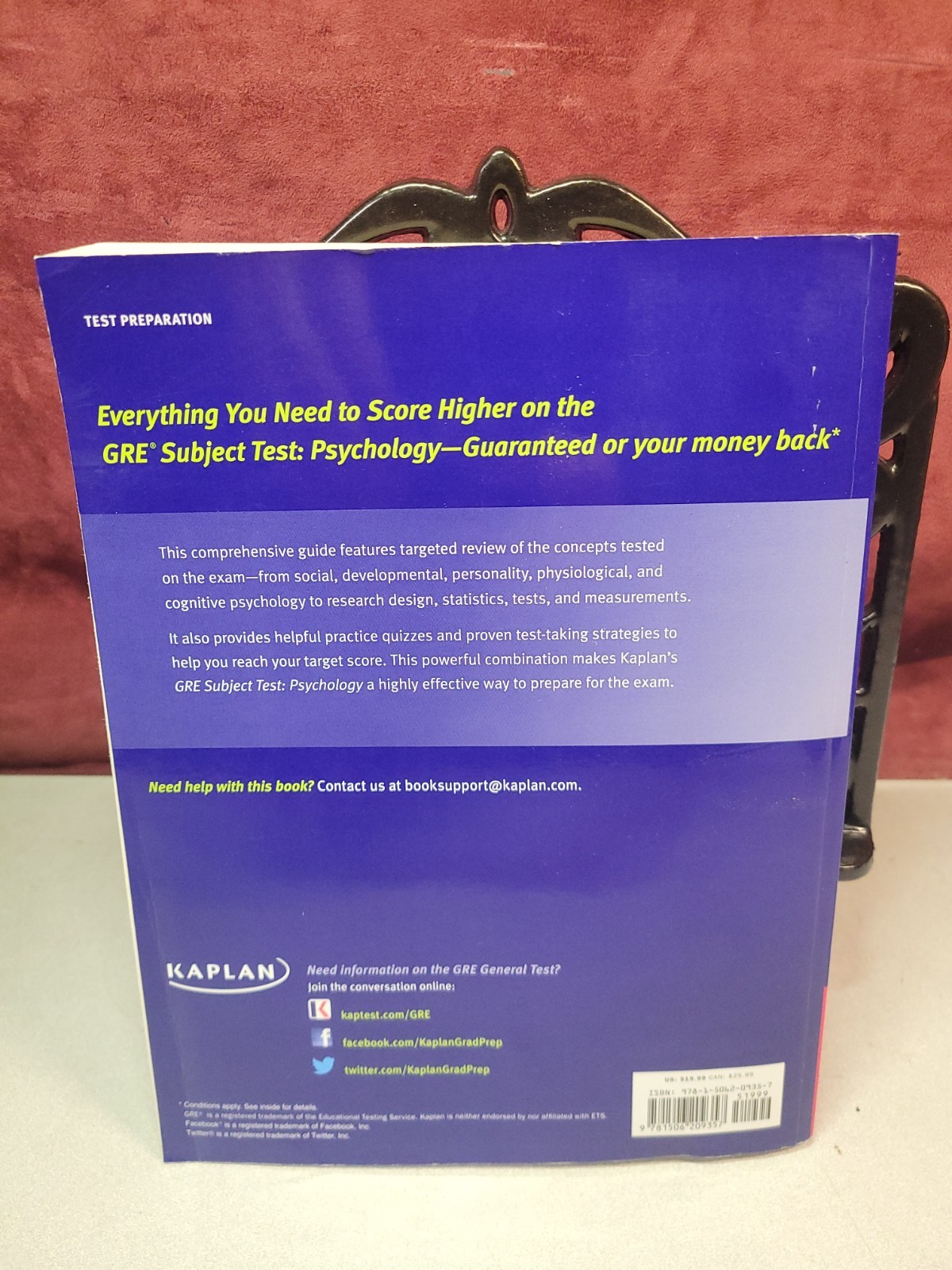 Kaplan Test Prep Ser.: GRE Subject Test: Psychology by Kaplan Test Prep…