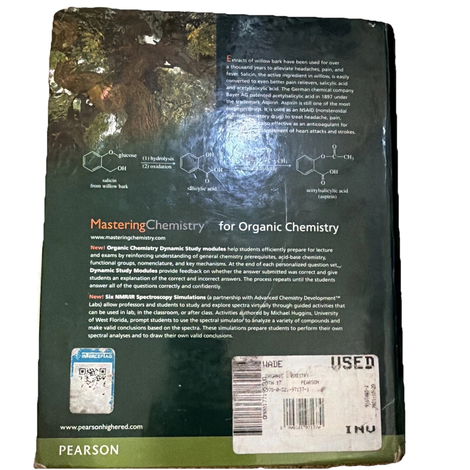 Pearson Organic Chemistry 9th Ed Leroy G. Wade & Jan William Simek Hardcover