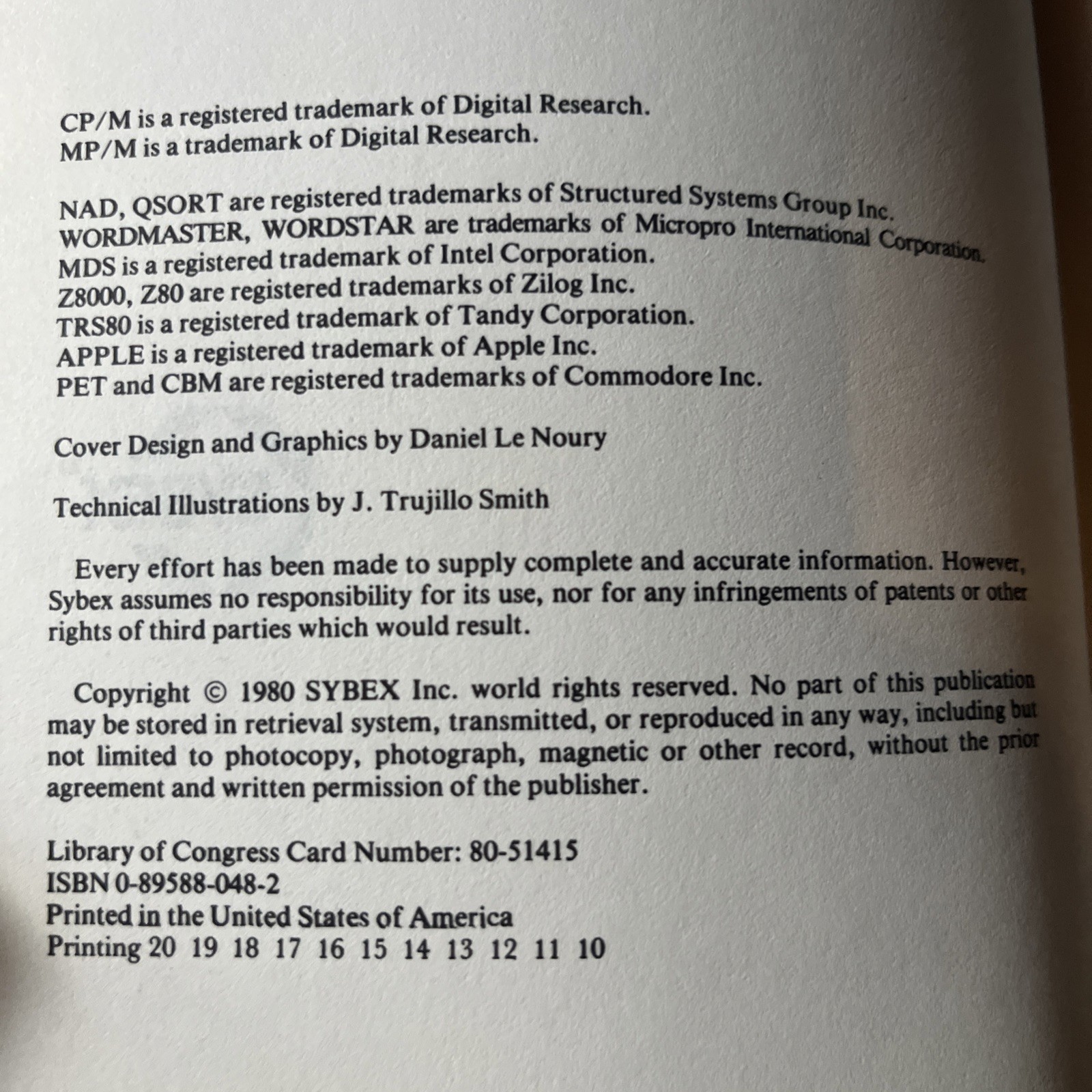 THE CP/M HANDBOOK WITH MP/M By Rodnay Zaks Good Condition Rare Find