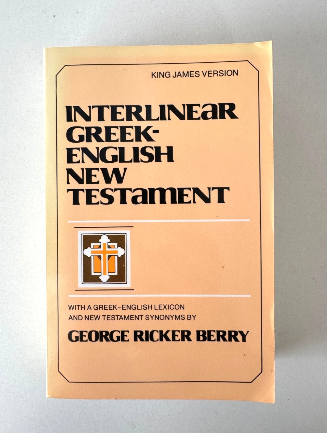 INTERLINEAR GREEK-ENGLISH NEW TESTAMENT WITH A By George Ricker Berry PB 1994